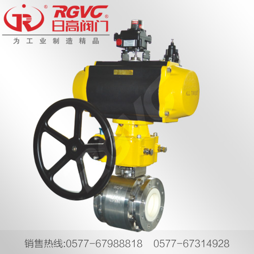 Q641TC氣動帶手動陶瓷球閥